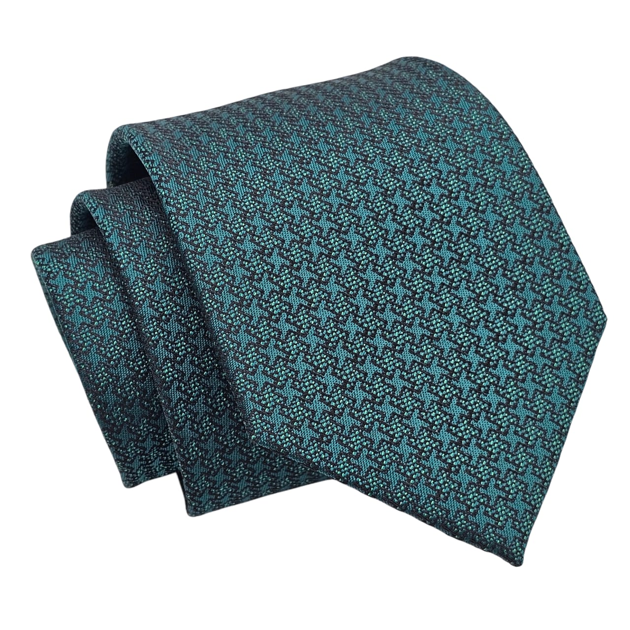 Emerald Microgrid Luxury Tie