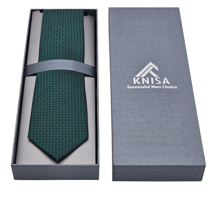 Emerald Microgrid Luxury Tie