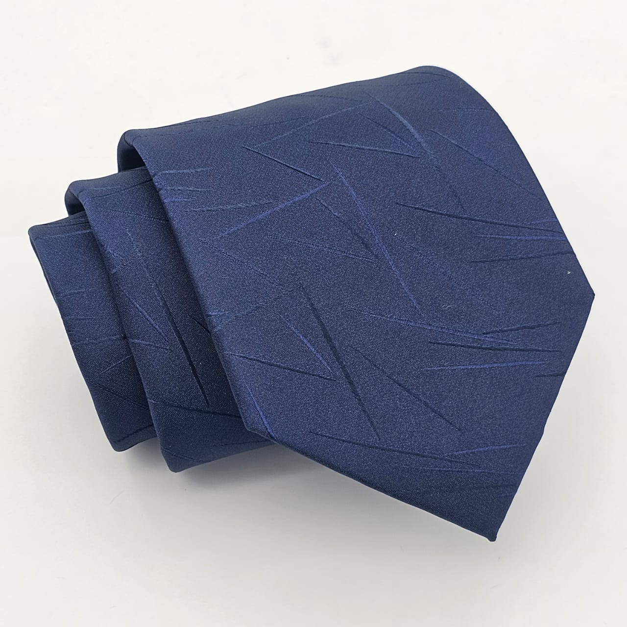 Deep Sapphire Patterned Tie & Pocket Square Set