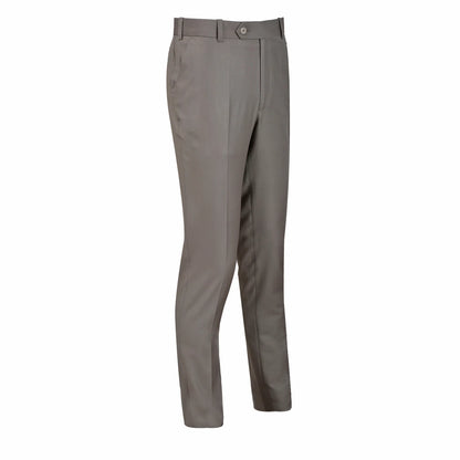 Beige Plain Smart Fit Formal Trouser