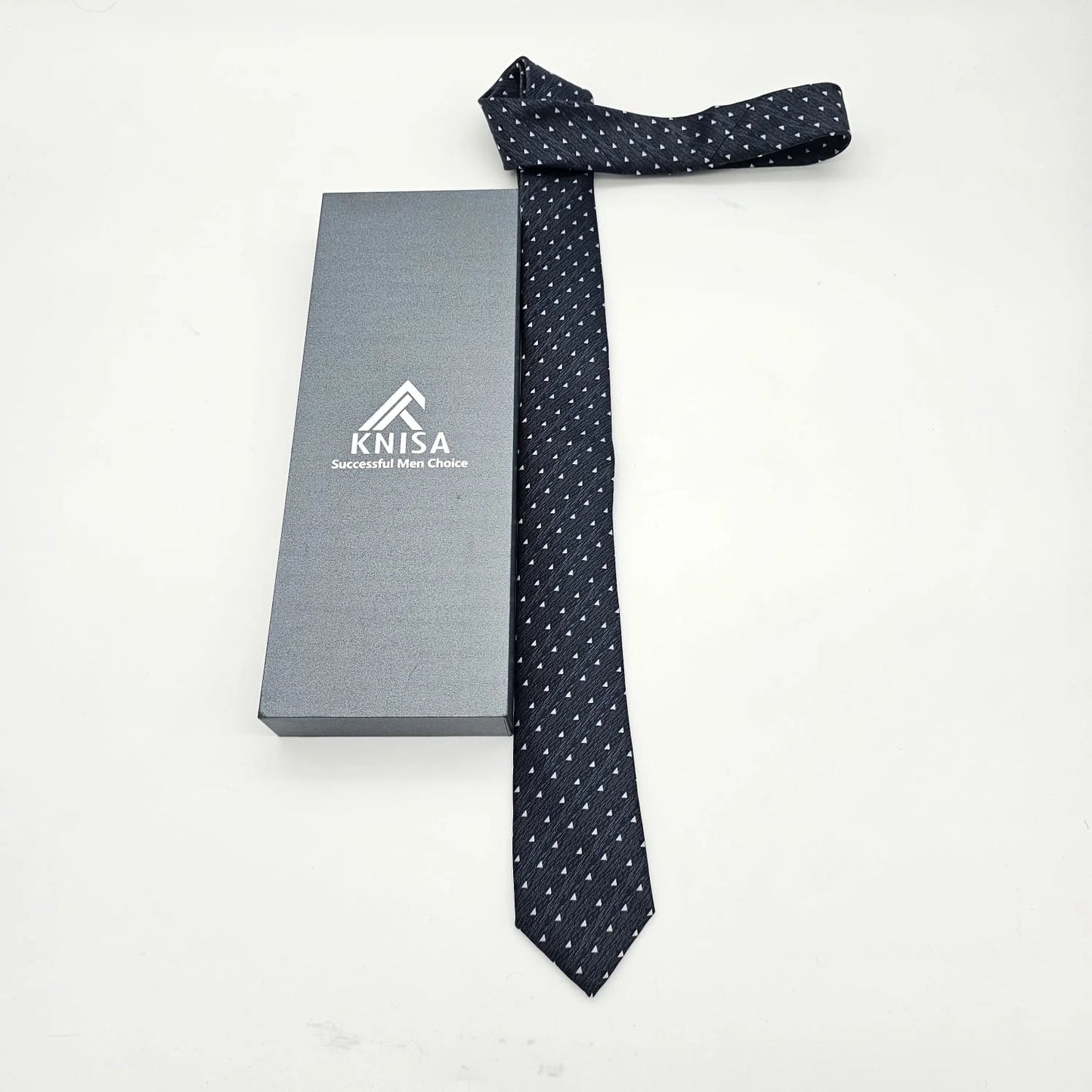 Black White Triangle Tie