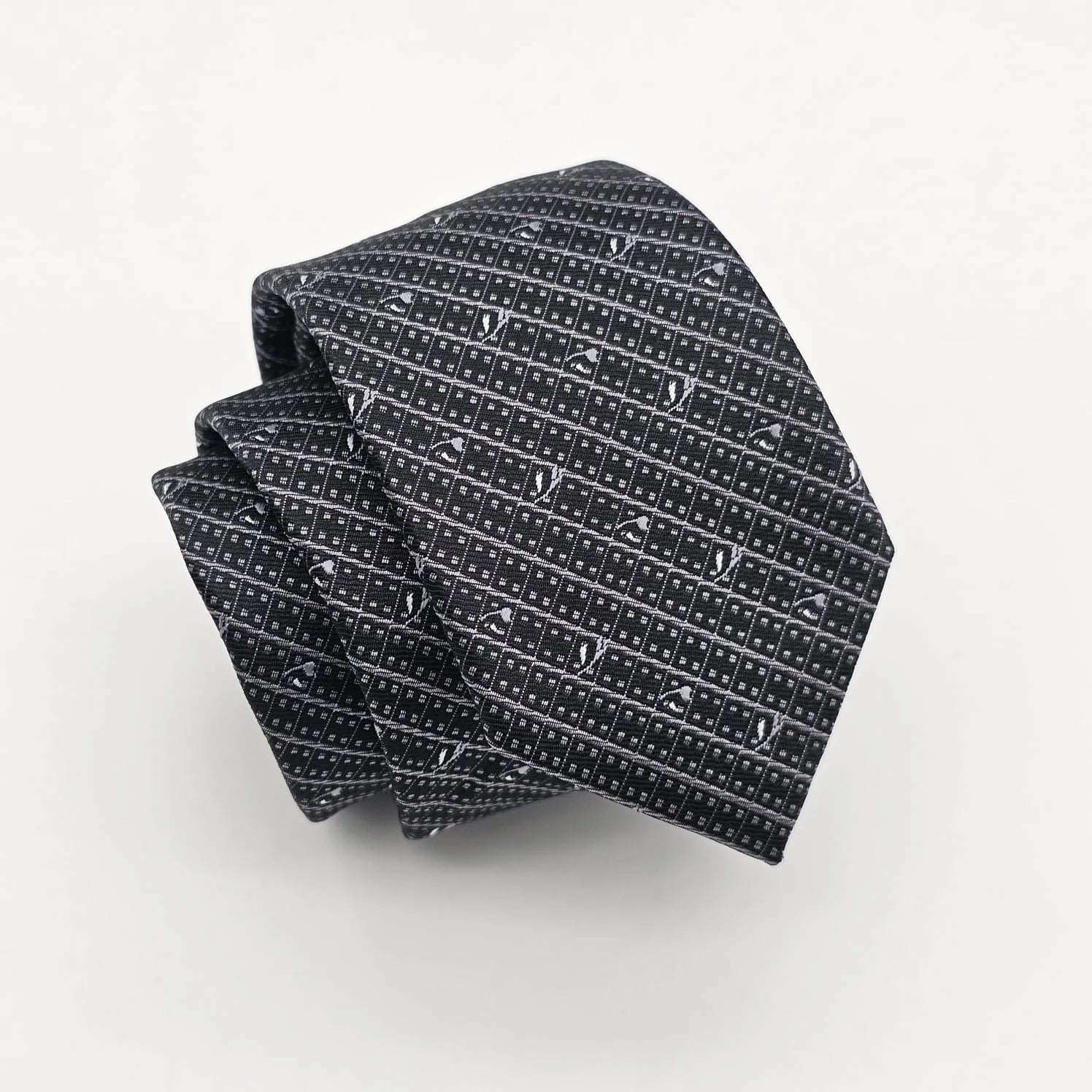 Black white Self Tie