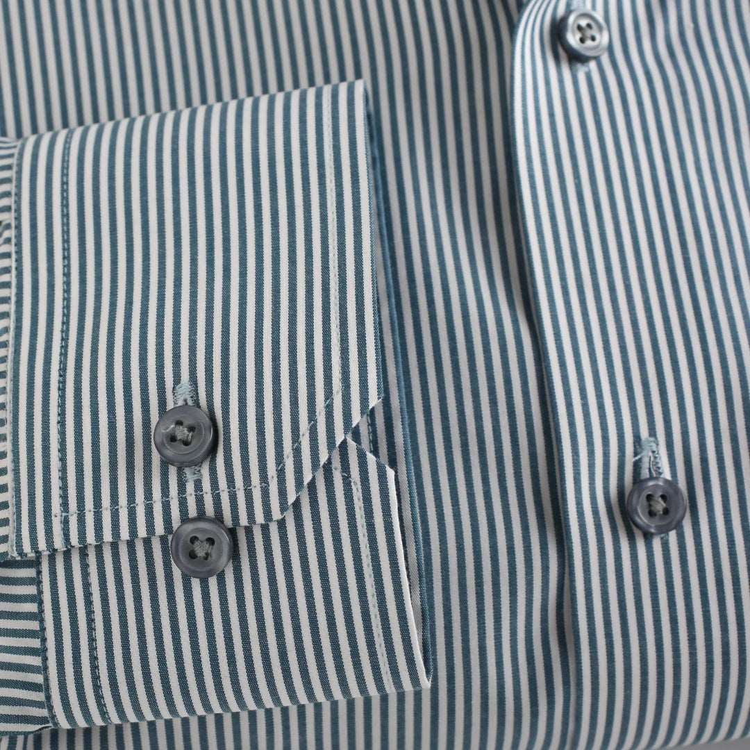 Black & White Pin Strip Shirt