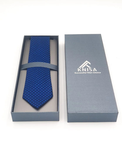 Blue Geometric Tie