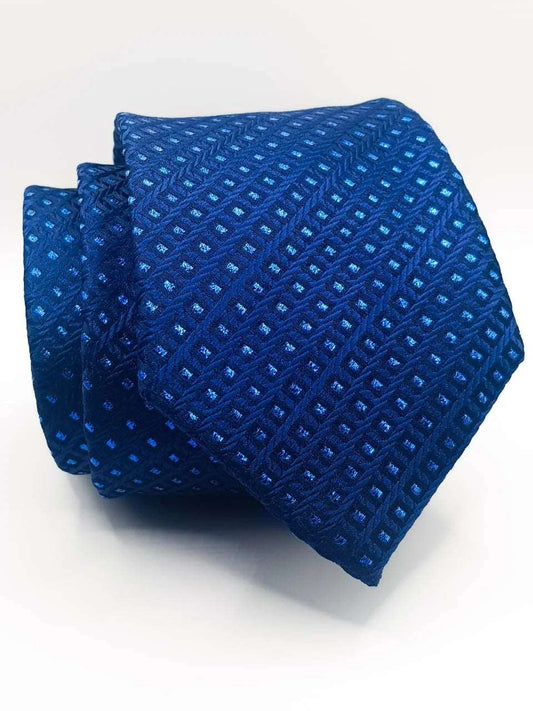 Blue Geometric Tie