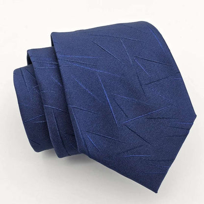 Blue Tie Lining Embossed Detail