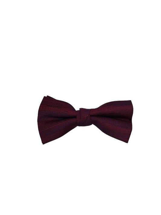 Burgundy Geometric Elegance Bow Tie