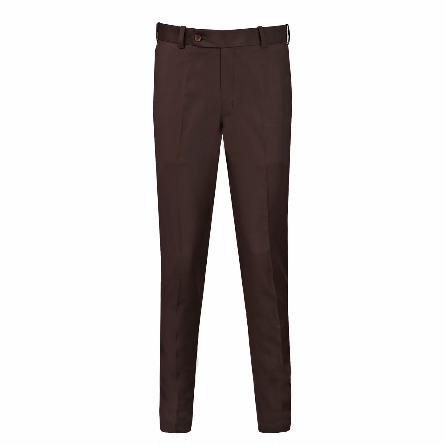 Chocolate Brown Plain Smart Fit Formal Trouser