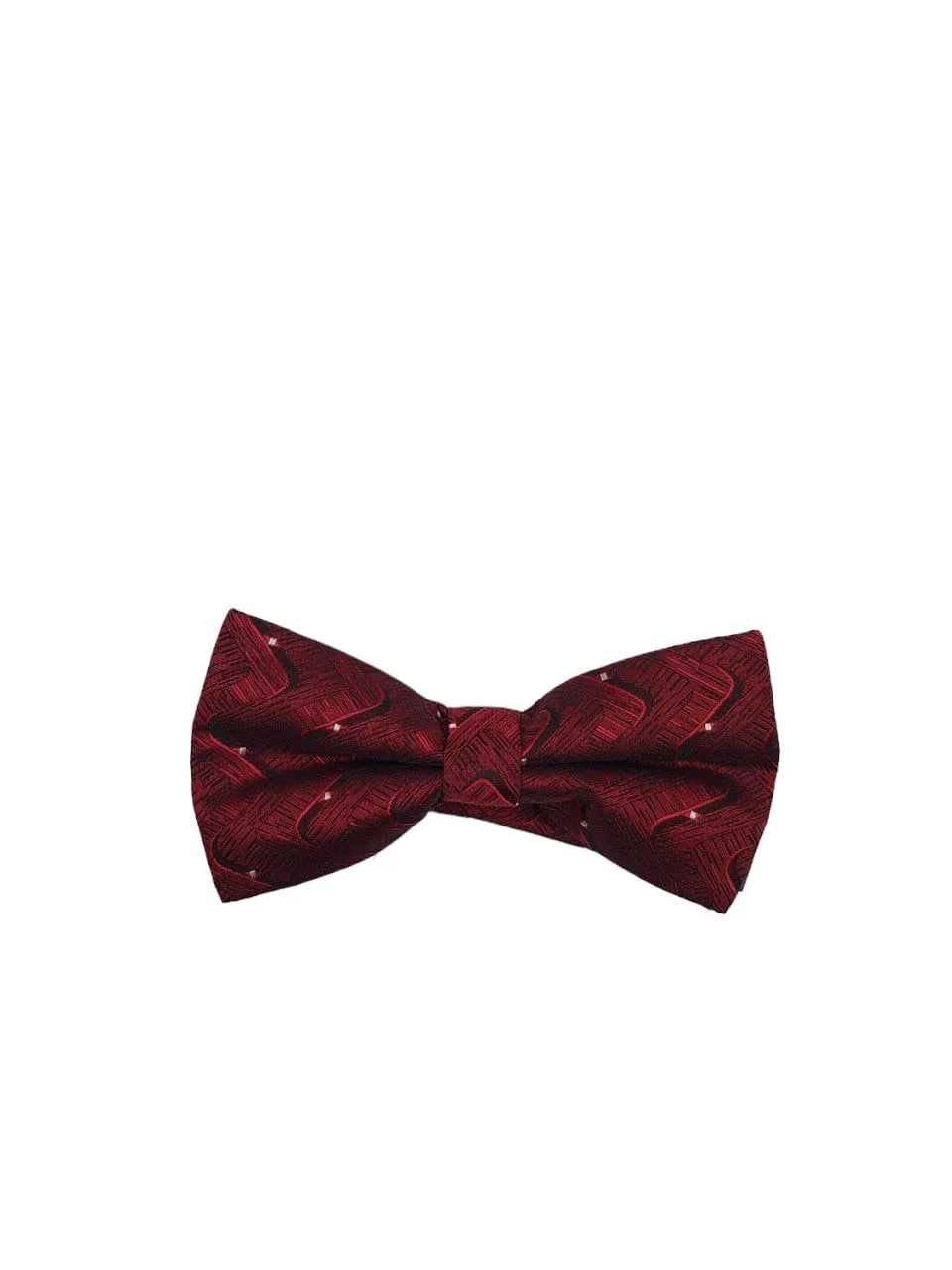 Crimson Symmetry Bow Tie