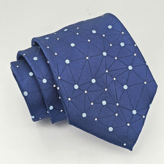 Twilight Symphony Geometric Patterned Tie Set