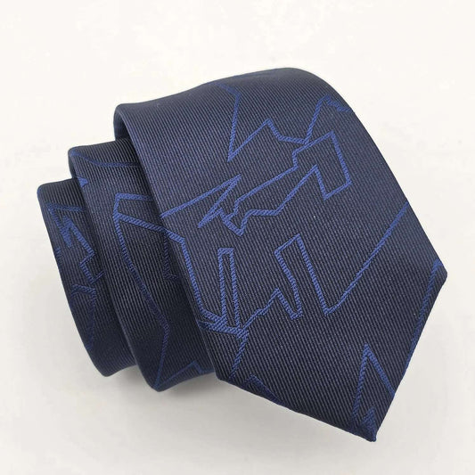 Dark Blue Dynamic Check Tie