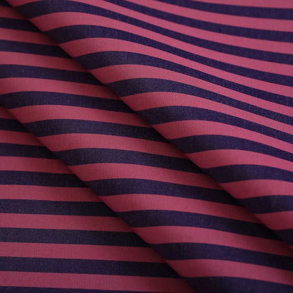 Dark Blue Pink Wide Strip Shirt