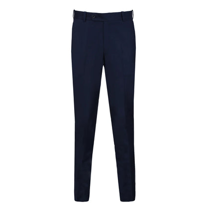 Dark Blue Plain Smart Fit Formal Trouser