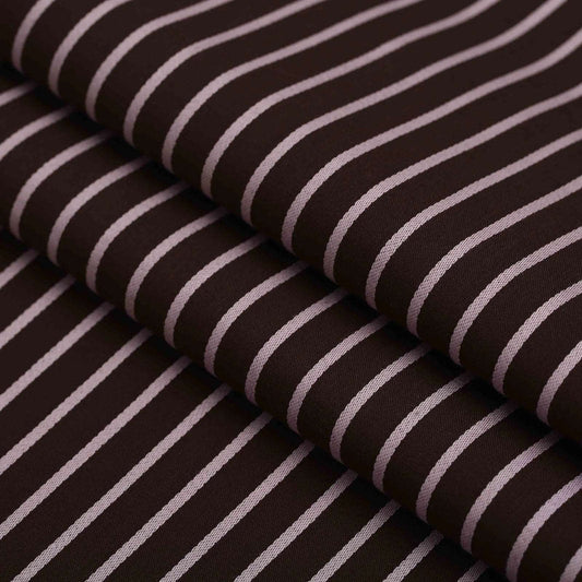 Dark Brown Pink Strip Shirt