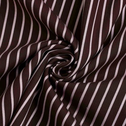 Dark Brown Pink Strip Shirt