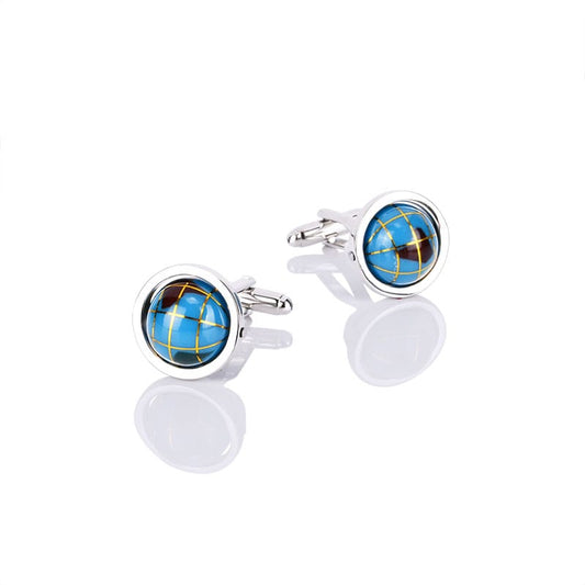 Worldview Elegance Sky Blue Cufflinks