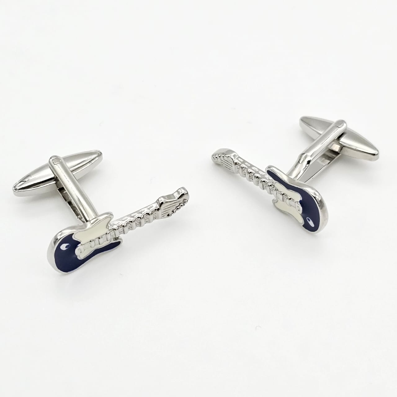 Guitar Type Blue Cufflink