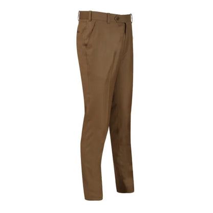 Khaki Plain Smart Fit Formal Trouser