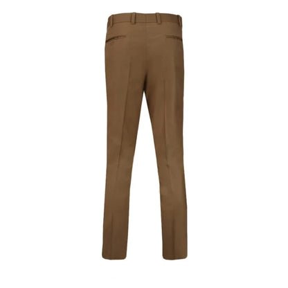 Khaki Plain Smart Fit Formal Trouser