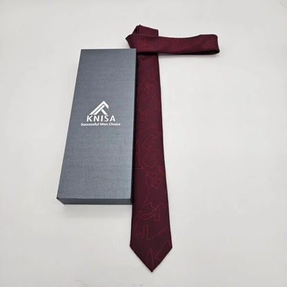 Maroon Dynamic Check Tie