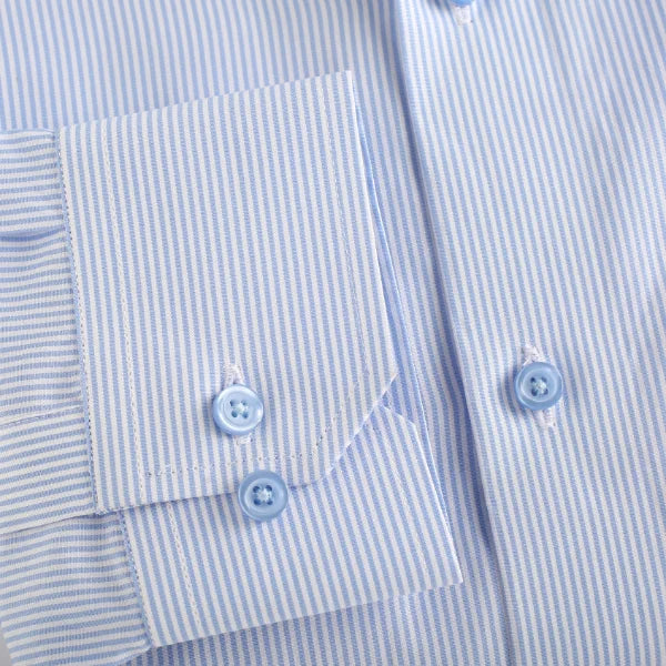 Oxford Blue White Pin Strip Shirt