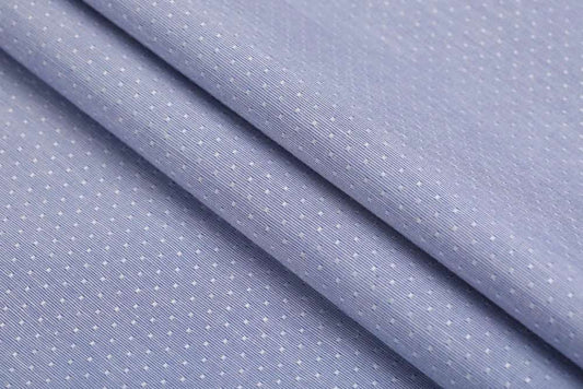 Oxford Blue Dobby Shirt Dotted