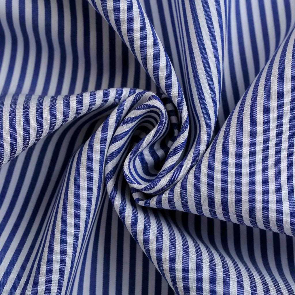 Royal Blue White Strip Shirt