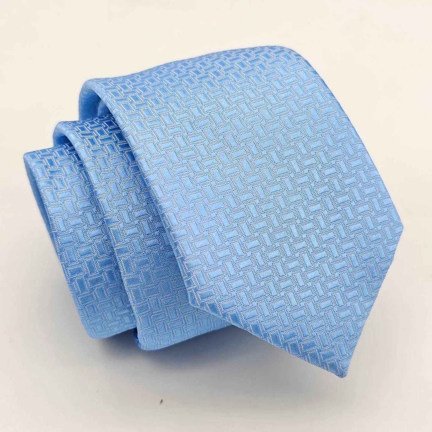 Sky Blue Harringbon Business Tie