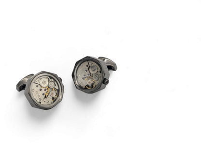 Grey & Silver Hour Cufflinks