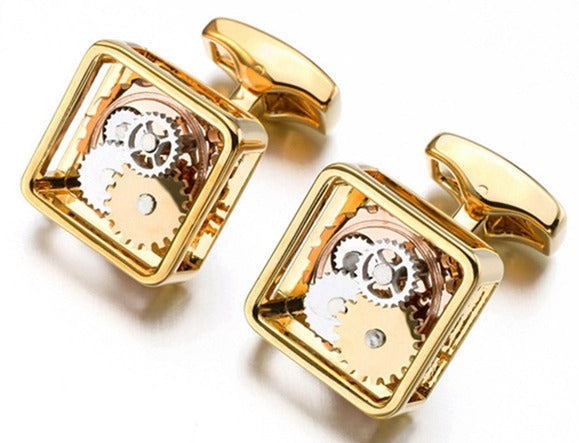 Gear Golden Cufflink