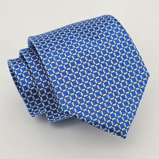 Product Name: Royal Blue Lattice Elegance Tie Set