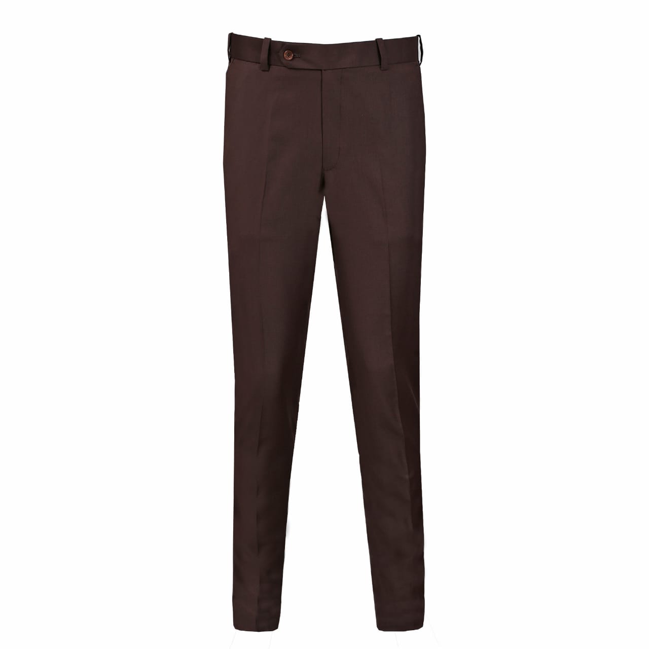 Chocolate Brown Plain Smart Fit Formal Trouser