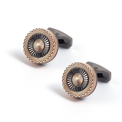 Radiant Eclipse Dual-Tone Cufflinks