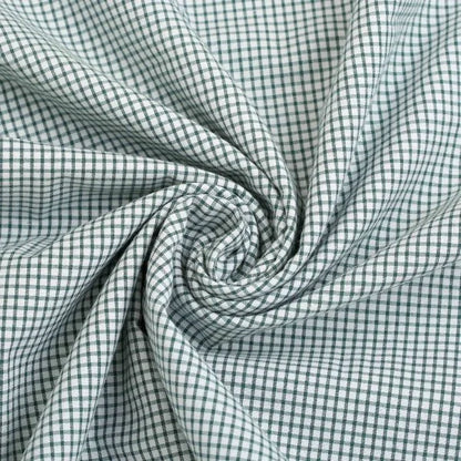 White Green Gingham Shirt