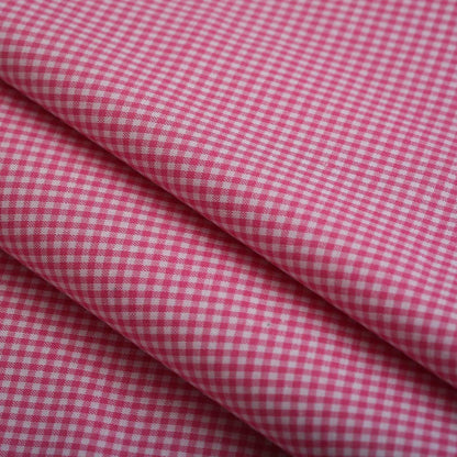 White & Pink Gingham Shirt