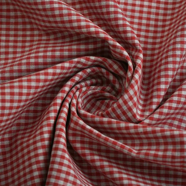 White & Red Gingham Shirt