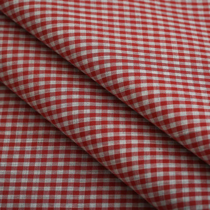 White & Red Gingham Shirt