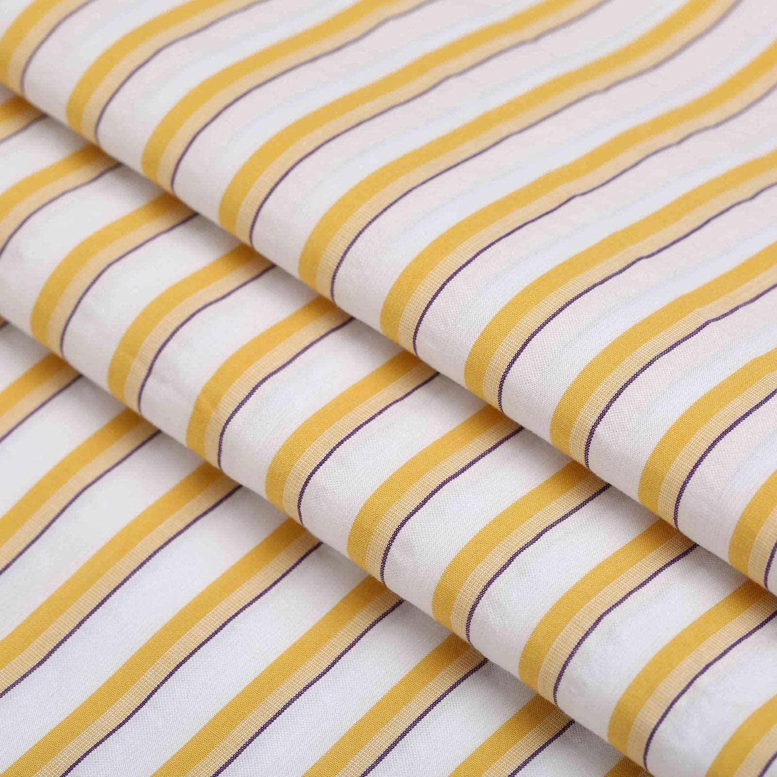 Yellow White Bold Strip Shirt